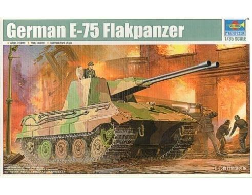 TRUMPETER 01539 GERMAN E-75 FLACKPANZER Modellino