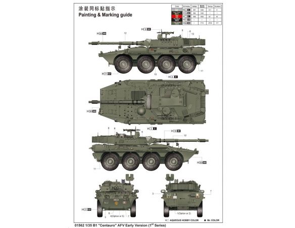 Trumpeter TP1562 CARRO CENTAURO KIT 1:35 Modellino