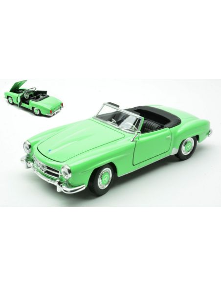 WELLY WE24118CGR MERCEDES 190 SL 1955 LIGHT GREEN 1:24 Modellino