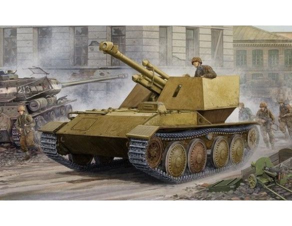 Trumpeter TP1586 CARRO KRUPP ARDELT WAFFENTRAGER KIT 1:35 Modellino