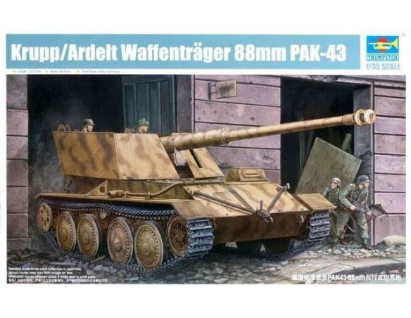 Trumpeter TP1587 CARRO KRUPP ARDELT WAFFENTRAGER 88 mm PAK-43 KIT 1:35 Modellino