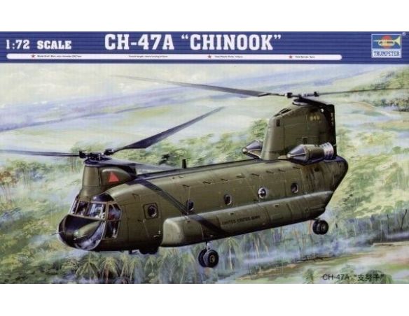 TRUMPETER 01621 CH-47 D CHINOOK MEDIUM-LIFT HELICOPTER Modellino