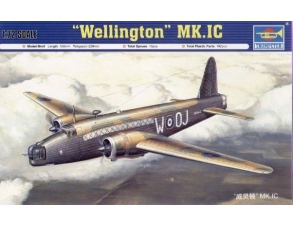 TRUMPETER 01626 WELLINGTON MK.1 C Modellino