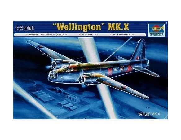 TRUMPETER 01628 VICKERS WELLINGTON MK X Modellino