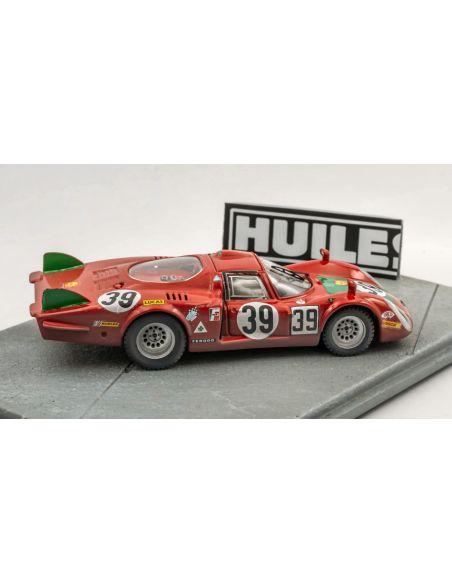 BEST MODEL BT9872D ALFA ROMEO 33.2 N.39 24 H LE MANS 1968 IGNAZIO GIUNTI DIORAMA 1:43 Modellino