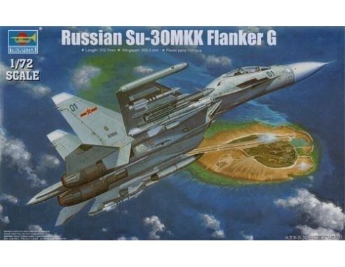 TRUMPETER 01659 RUSSIAN SU-30MKK FLANKER G FIGHTER Modellino