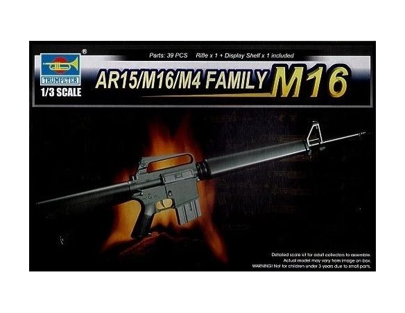TRUMPETER 01901 AR15/M16/M4 FAMILY M16 Modellino