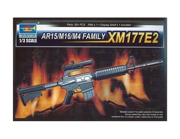 TRUMPETER 01905 AR15/M16/M4 FAMILY XM177E2 Modellino