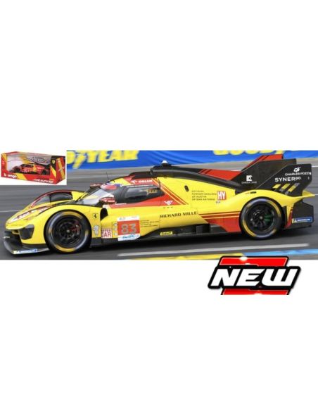 BBURAGO BU16304 FERRARI 499P N.83 LE MANS 2024 KUBICA-YIFEI-SCARCMAN 1:18 Modellino