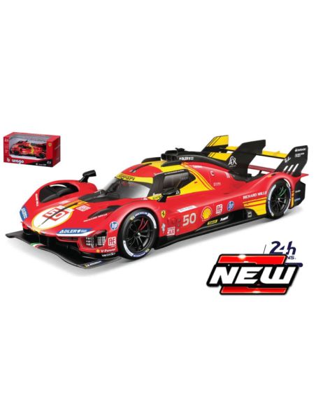 BBURAGO BU36316E FERRARI 499P N.50 WINNER LE MANS 2024 FUOCO-NIELSEN-MOLINA 1:43 Modellino