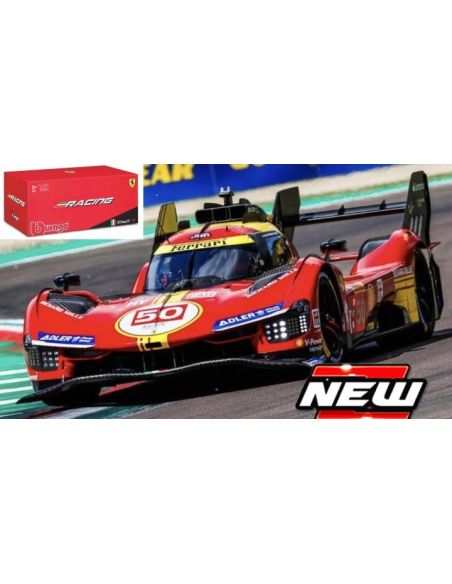 BBURAGO BU36316 FERRARI 499P N.50 WINNER LE MANS 2024 FUOCO-NIELSEN-MOLINA 1:43 Modellino
