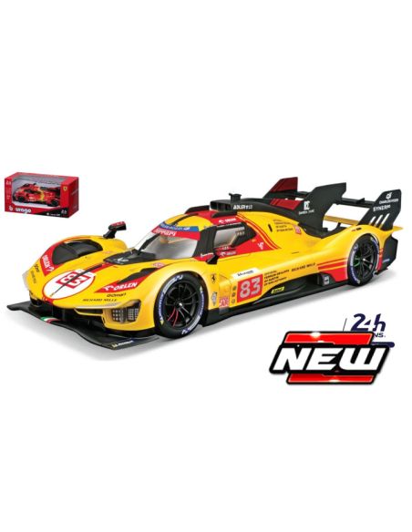 BBURAGO BU36317E FERRARI 499P N.83 24 H LE MANS 2024 KUBICA-YIFEI-SCARCMAN 1:43 Modellino