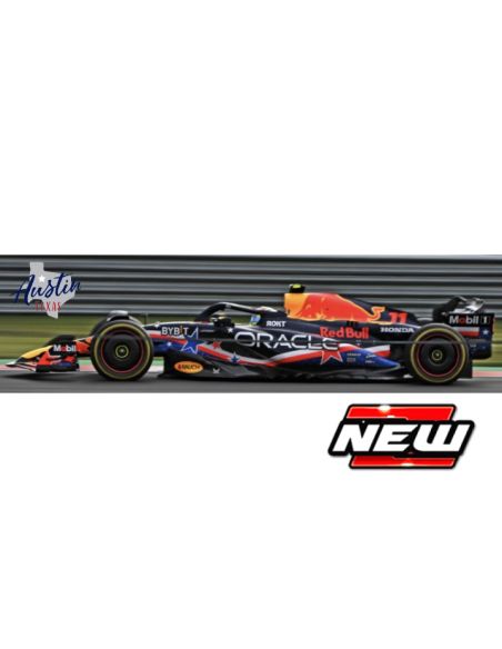 BBURAGO BU38082PA RED BULL RB19 N.11 SERGIO PEREZ 2023 AUSTIN GP 1:43 Modellino