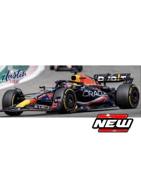 BBURAGO BU38083VA RED BULL RB19 N.1 MAX VERSTAPPEN 2023 WINNER AUSTIN GP SIGNATURE 1:43 Modellino