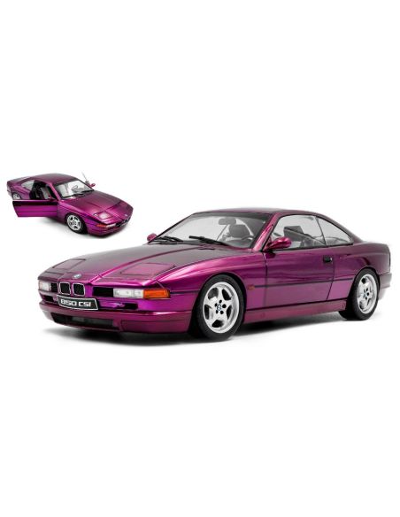 SOLIDO SL1807006 BMW 8-SERIES 850 CSi (E31) COUPE 1992 PURPLE 1:18 Modellino