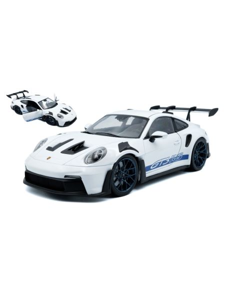 SOLIDO SL1812102 PORSCHE 911 992 GT3 RS COUPE 2024 WHITE 1:18 Modellino