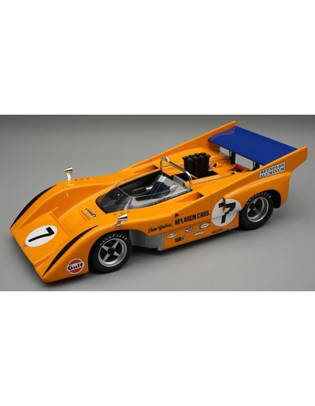TECNOMODEL TMD18331B MCLAREN M8B CAN AM N.7 WINN.ROAD AMERICA 1970 P.GETHIN 1:18 Modellino