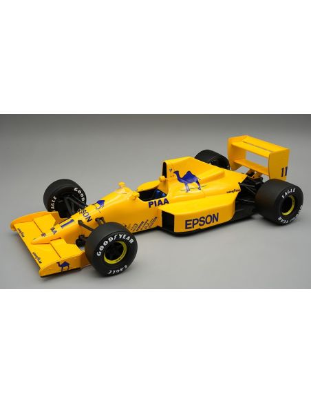 TECNOMODEL TMD18350A LOTUS 101 N.11 BRITISH GP 1989 N.PIQUET C/VETRINA 1:18 Modellino