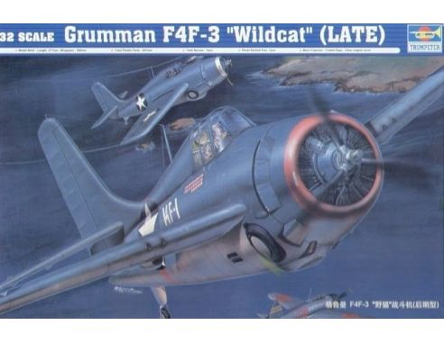 TRUMPETER 02225 GRUMMAN F4F-3 WILDCAT LATE Modellino