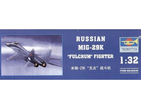 TRUMPETER 02239 MIG-29 K FULCRUM FIGHTER Modellino