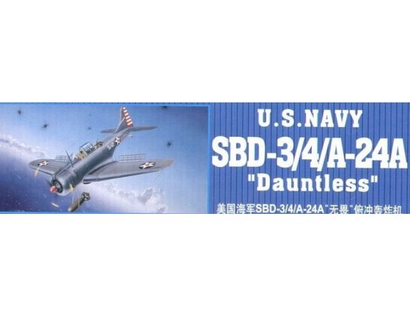 TRUMPETER 02242 U.S. NAVY SBD-3/4/A-24A DAUNTLESS Modellino