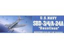 TRUMPETER 02242 U.S. NAVY SBD-3/4/A-24A DAUNTLESS Modellino