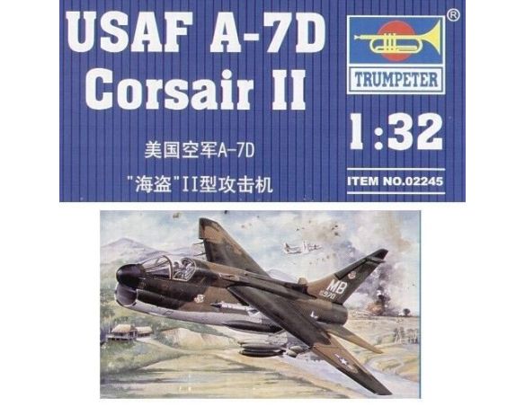 TRUMPETER 02245 USAF A-7D CORSAIR II Modellino