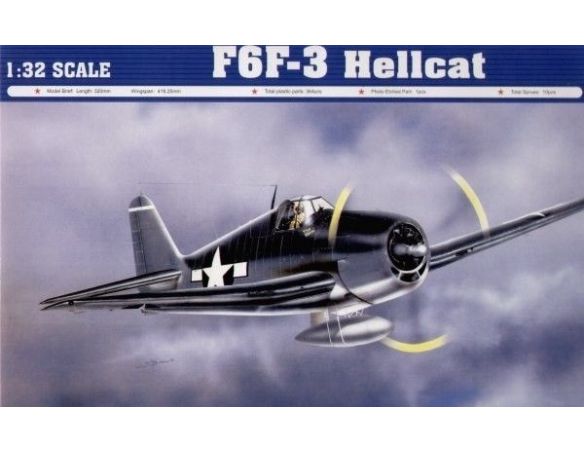 TRUMPETER 02256 F6F-3 HELLCAT Modellino