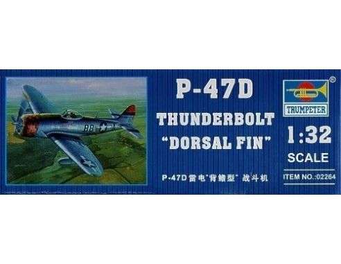 TRUMPETER 02264 P-47D-30 THUNDERBOLT DORSAL FIN Modellino