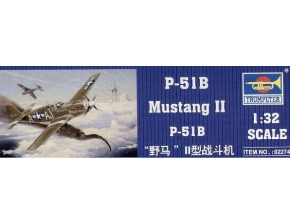 TRUMPETER 02274 P-51 B MUSTANG Modellino