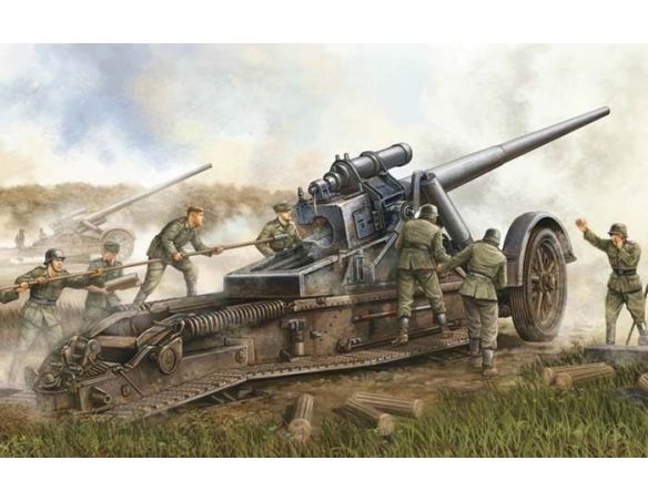 TRUMPETER 02313 GERMAN 17 CM KANONE Modellino