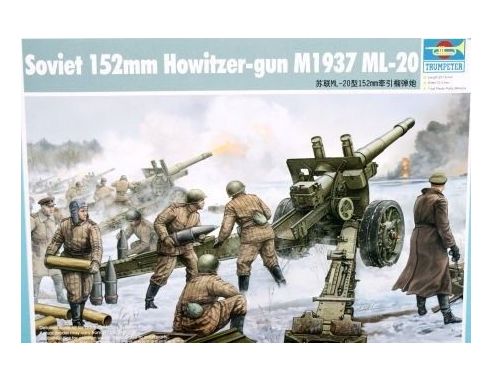 TRUMPETER 02315 SOVIET 152 mm HOWITZER GUN M 1937 ML-20 Modellino
