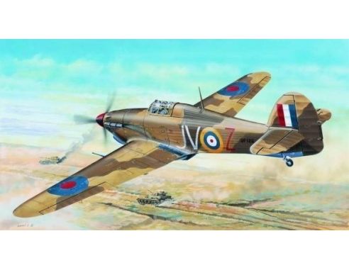 TRUMPETER 02417 HAWKER HURRICANE IID TROP Modellino