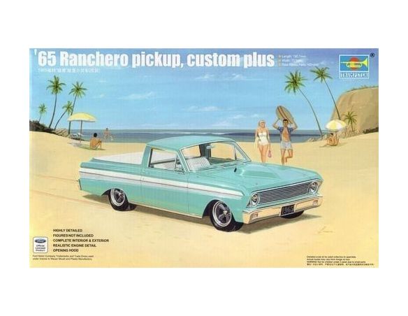 TRUMPETER 02512 ’65 RANCHERO PICKUP CUSTOM PLUS Modellino