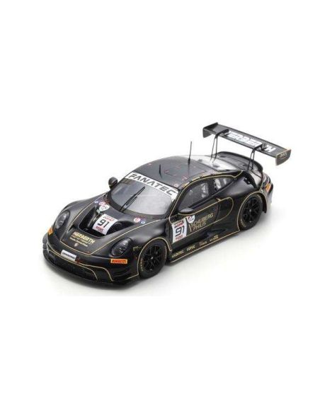 SPARK MODEL SB827 PORSCHE 911 GT3 R N.91 24 H SPA 2024 BOHN-RENAUER-SCHURING-RENAUER 1:43 Modellino