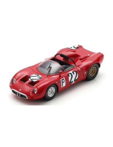 SPARK MODEL SG816 ALFA ROMEO T33 N.22 5th 1000 KM NURBURGRING 1967 BUSSINELLO-DE ADAMICH-G Modellino