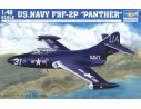 TRUMPETER 02833 US NAVY F9F-2P PANTHER Modellino