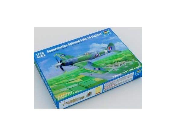 TRUMPETER 02850 SUPERMARINE SPITEFUL F.MK.14 FIGHTER Modellino