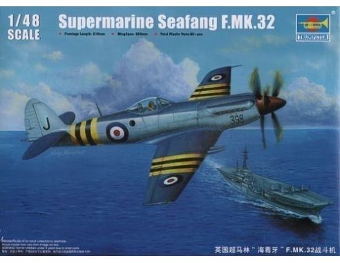 TRUMPETER 02851 SUPERMARINE SEAFANG F.MK.32 FIGHTER Modellino