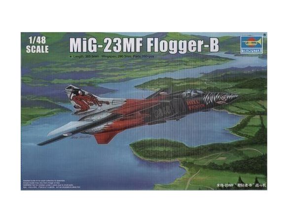 TRUMPETER 02854 RUSSIAN MIG-23MF FLOGGER B Modellino