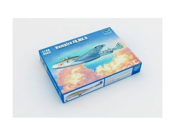 TRUMPETER 02875 VAMPIRE FB.MK.9 Modellino