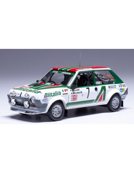 IXO MODEL RAC445A FIAT RITMO 75 ABARTH N.7 RALLY MONTE CARLO 1979 EKLUND-SYLVAN 1:43 Modellino