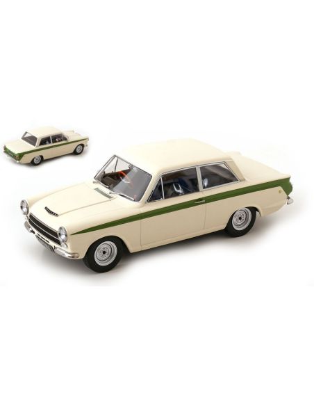 MODELCARGROUP MCG18434 FORD LOTUS CORTINA 1963 WHITE 1:18 Modellino