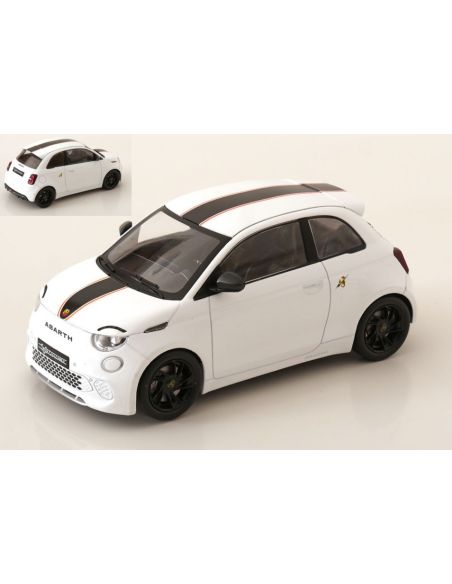 MODELCARGROUP MCG18497 FIAT 500e ABARTH 2024 WHITE 1:18 Modellino