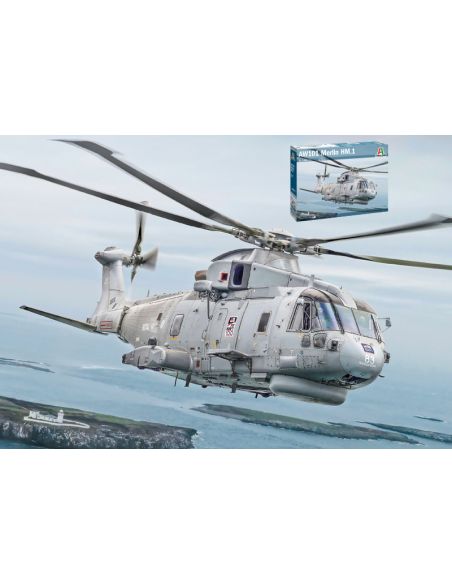 ITALERI IT1486 AW-101 MERLIN HM.1 KIT 1:72 Modellino