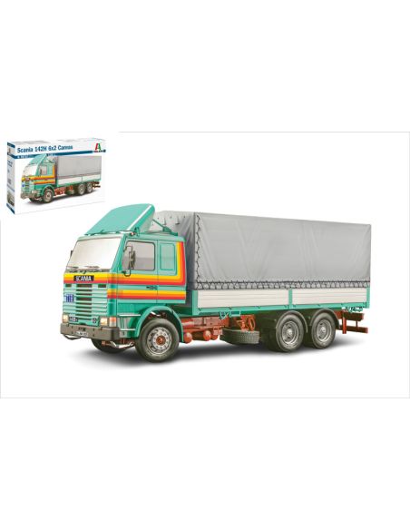 ITALERI IT90762 SCANIA 142H 6x2 CANVAS KIT 1:24 Modellino