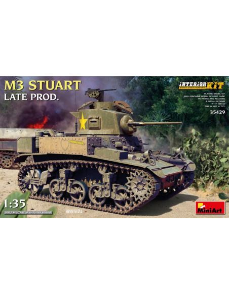 MINIART MIN35429 M3 STUART LATE PROD.INTERIOR KIT 1:35 Modellino