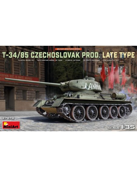 MINIART MIN37078 T-34-85 CZECHOSLOVAK Prod.Late Type KIT 1:35 Modellino