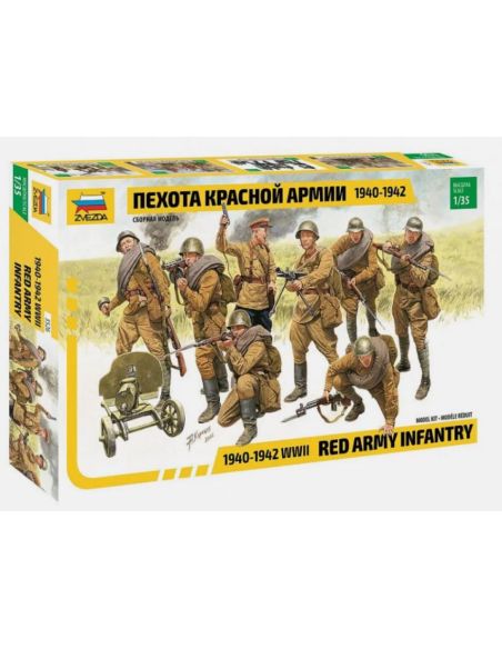 ZVEZDA Z3526 RED ARMY INFANTRY KIT 1:35 Modellino