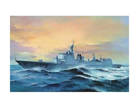 TRUMPETER 04530 PLA NAVY TYPE 052C DDG-170 LAN ZHOU Modellino